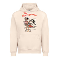 Sandshell Vintage The Happy Fisherman 2022 Fishing Mens Kids Urban Hoodie - minhPixels