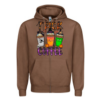 Chestnut trick or coffee Zipper Hoodie - CowhideDigitalArt