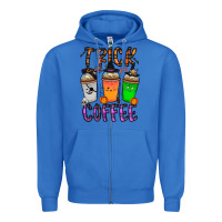 True Royal trick or coffee Zipper Hoodie - CowhideDigitalArt