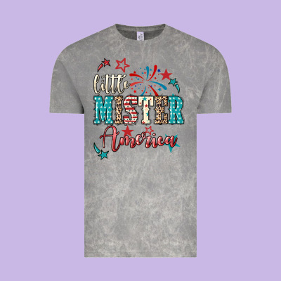 Little Mister America 4th Of July Vintage Tee Designed By Howdyjamesfarm