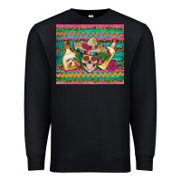 Black mexican tequila skull roses cactus sombrero Premium Sweatshirt - Artiststas