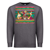 Mexican Tequila Skull Roses Cactus Sombrero Premium Sweatshirt | Teevron