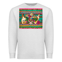 Oatmeal Heather mexican tequila skull roses cactus sombrero Premium Sweatshirt - Artiststas