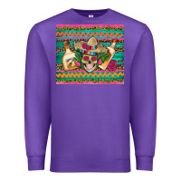 Purple mexican tequila skull roses cactus sombrero Premium Sweatshirt - Artiststas