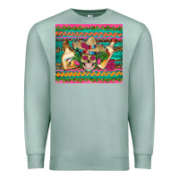 Seafoam mexican tequila skull roses cactus sombrero Premium Sweatshirt - Artiststas