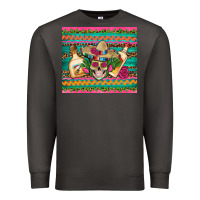 Smoke mexican tequila skull roses cactus sombrero Premium Sweatshirt - Artiststas