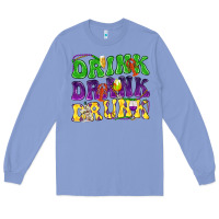 Colony Blue Drink drank drunk Mardi Gras Long Sleeve Tee - HowdyJamesFarm