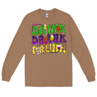 Toasted Coconut Drink drank drunk Mardi Gras Long Sleeve Tee - HowdyJamesFarm