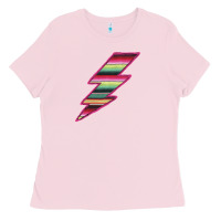 Bubblegum Pink Pink Serape Lightning Ladies Tee - Bettercallsaul