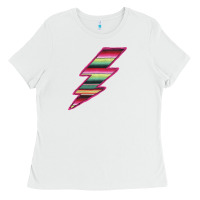 White Pink Serape Lightning Ladies Tee - Bettercallsaul