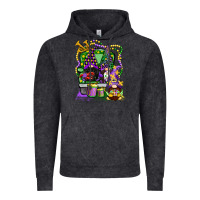 Vintage Black mardi gras gnomies truck Vintage Hoodie - CowGirlArtShop
