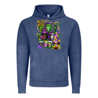 Vintage Denim mardi gras gnomies truck Vintage Hoodie - CowGirlArtShop