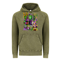 Vintage Olive mardi gras gnomies truck Vintage Hoodie - CowGirlArtShop