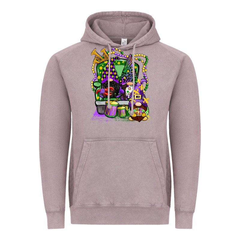 Mardi Gras Gnomies Truck Vintage Hoodie by CowGirlArtShop | Teevron