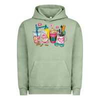 Pigment Oil Green teacher coffee cup Urban Hoodie - AdoDesignShop