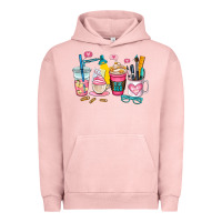 Pigment Salmon teacher coffee cup Urban Hoodie - AdoDesignShop
