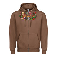 Chestnut christmas cookie crew Zipper Hoodie - CowhideDigitalArt