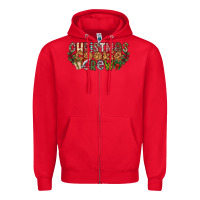 Red christmas cookie crew Zipper Hoodie - CowhideDigitalArt