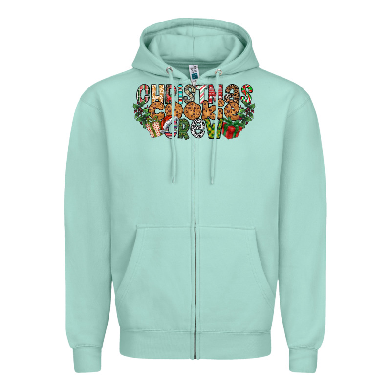 Christmas Cookie Crew Zipper Hoodie by CowhideDigitalArt | Teevron