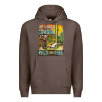 Coffee If Was A Cowgirl I'd Be Wild And Free Premium Hoodie - FaDigitalArtStudio