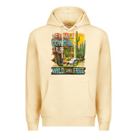 Pina Colada If Was A Cowgirl I'd Be Wild And Free Premium Hoodie - FaDigitalArtStudio