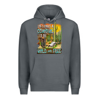 Rock If Was A Cowgirl I'd Be Wild And Free Premium Hoodie - FaDigitalArtStudio