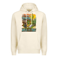 Tofu If Was A Cowgirl I'd Be Wild And Free Premium Hoodie - FaDigitalArtStudio