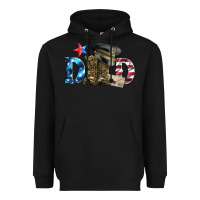 Black dad military boots and hat Heavyweight Hoodie - Artiststas