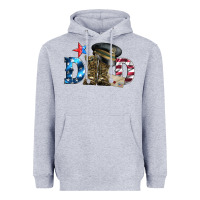 Heather Grey dad military boots and hat Heavyweight Hoodie - Artiststas