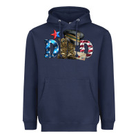 Navy dad military boots and hat Heavyweight Hoodie - Artiststas