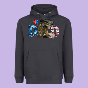 Dad Military Boots And Hat Heavyweight Hoodie Designed By Artiststas