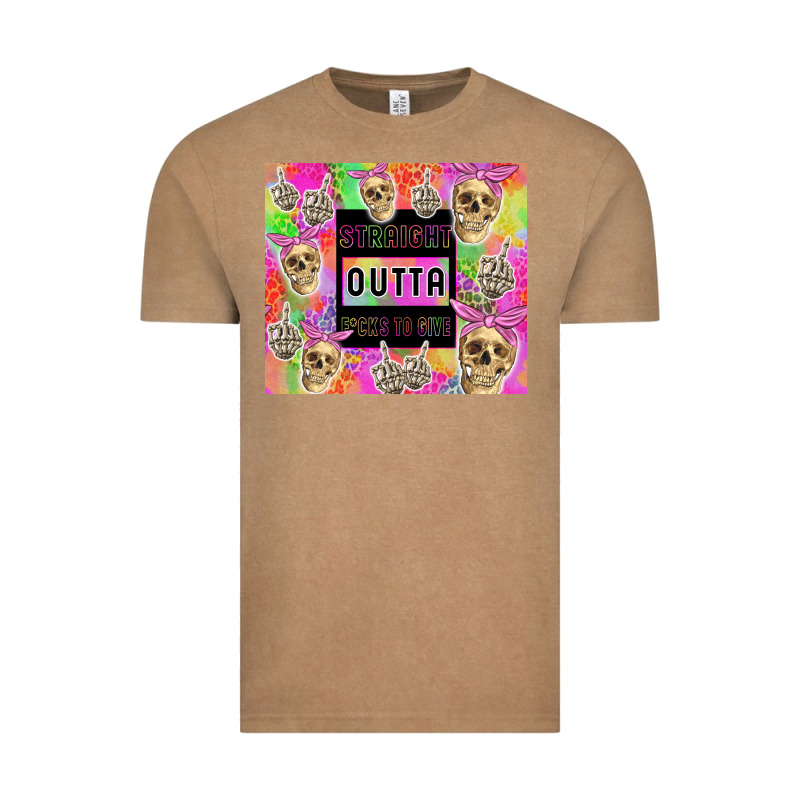 Straight Outta Fucks To Give Vintage Tee by TumblerDesignByShophia | Teevron