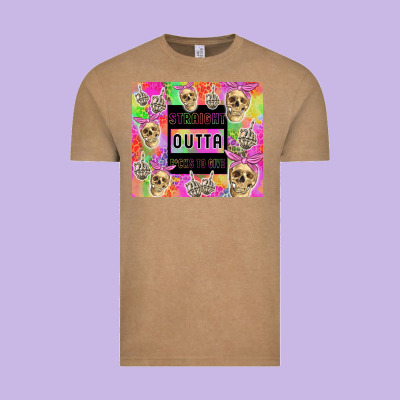 Straight Outta Fucks To Give Vintage Tee Designed By Tumblerdesignbyshophia
