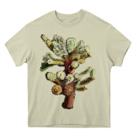 Mossy Cholla Tree Cactus Heavy Core Tee - LillyAllenDesigns