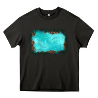 Asphalt gemstone turquoise leopard background Heavy Core Tee - JahusDesignShop