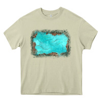 Mossy gemstone turquoise leopard background Heavy Core Tee - JahusDesignShop