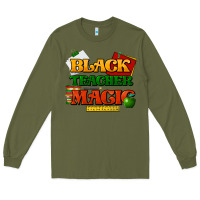 Army Green Black Teacher magic Long Sleeve Tee - HowdyJamesFarm