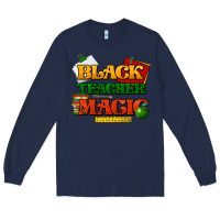 Navy Black Teacher magic Long Sleeve Tee - HowdyJamesFarm