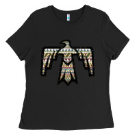 Black Western Green Aztec Thunderbird Ladies Tee - Bettercallsaul