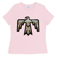 Bubblegum Pink Western Green Aztec Thunderbird Ladies Tee - Bettercallsaul
