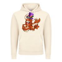 Vintage Artic mardi gras crawfish Vintage Hoodie - CowGirlArtShop