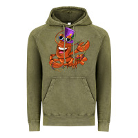 Vintage Olive mardi gras crawfish Vintage Hoodie - CowGirlArtShop