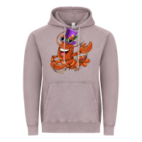Vintage Zinc mardi gras crawfish Vintage Hoodie - CowGirlArtShop