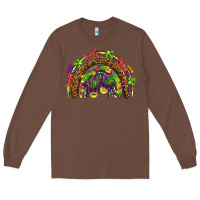 Chestnut Mardi Gras rainbow Long Sleeve Tee - HowdyJamesFarm