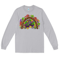 Moon Dust Mardi Gras rainbow Long Sleeve Tee - HowdyJamesFarm