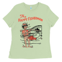 Matcha Vintage The Happy Fisherman 2022 Fishing Mens Kids Ladies Tee - minhPixels