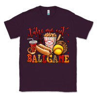 Plum take me out to the ball game softball Classic Tee - Jasminsmagicworld
