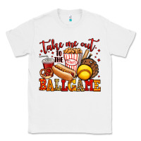 White take me out to the ball game softball Classic Tee - Jasminsmagicworld