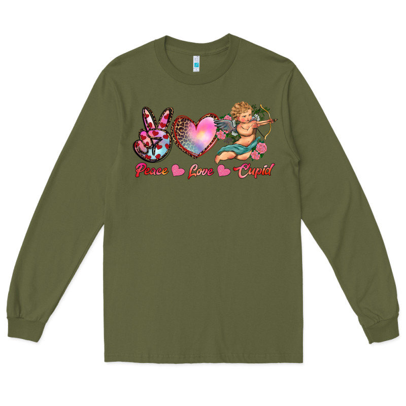 Peace Love Cupid Long Sleeve Tee by RanaPortraitStore | Teevron