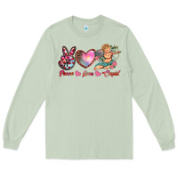 Matcha peace love cupid Long Sleeve Tee - RanaPortraitStore